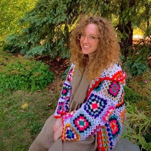 On the Moon crochet cardigan